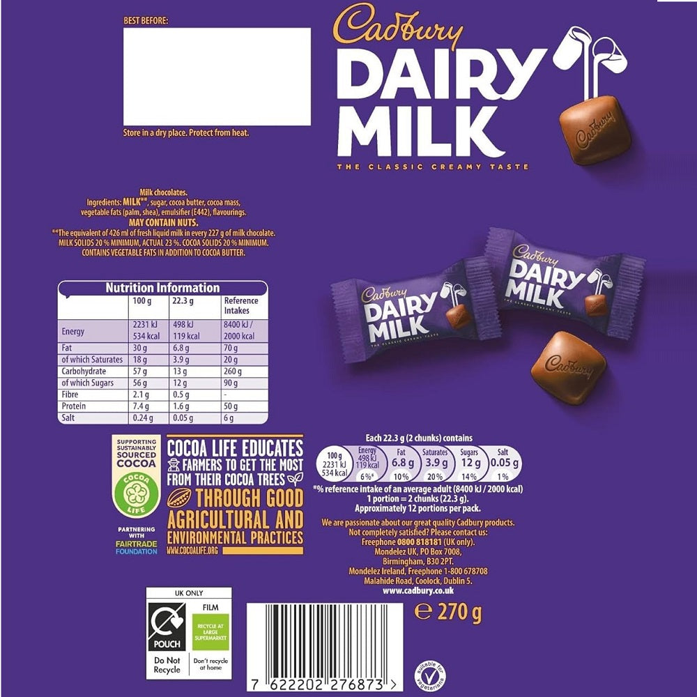 C'bury Chunks Pouch 270g