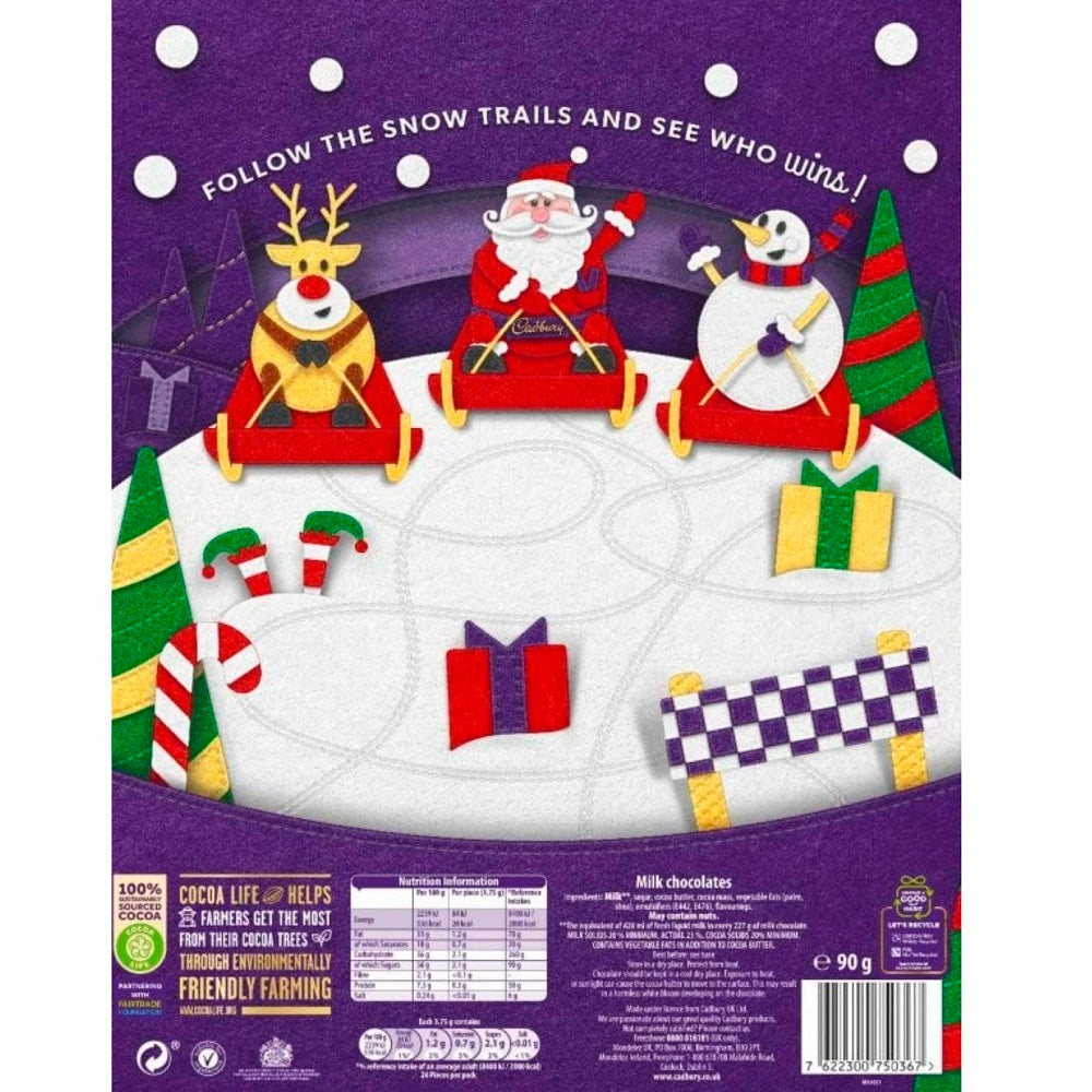 C'bury Dairy Milk Advent Calendar Christmas Chocolate 90g