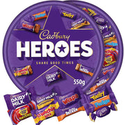 Cadbury Heroes Assorted Chocolate Tub 550g