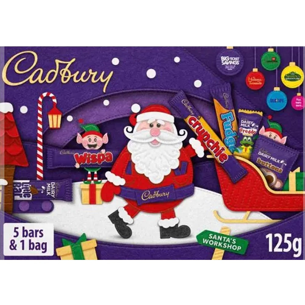 Cadbury Chocolate Medium Santa Selection Box 125g