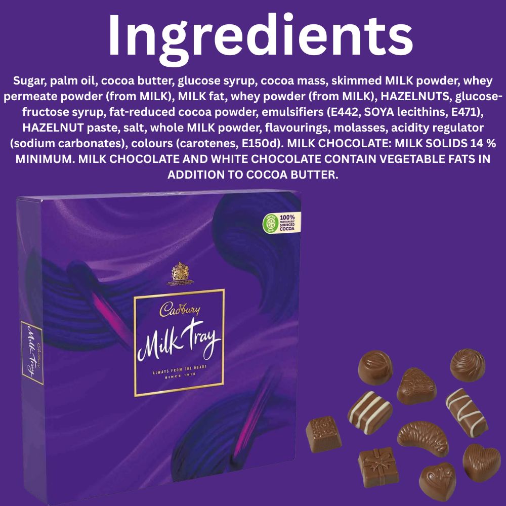 C'bury Milk Tray Chocolate 445g