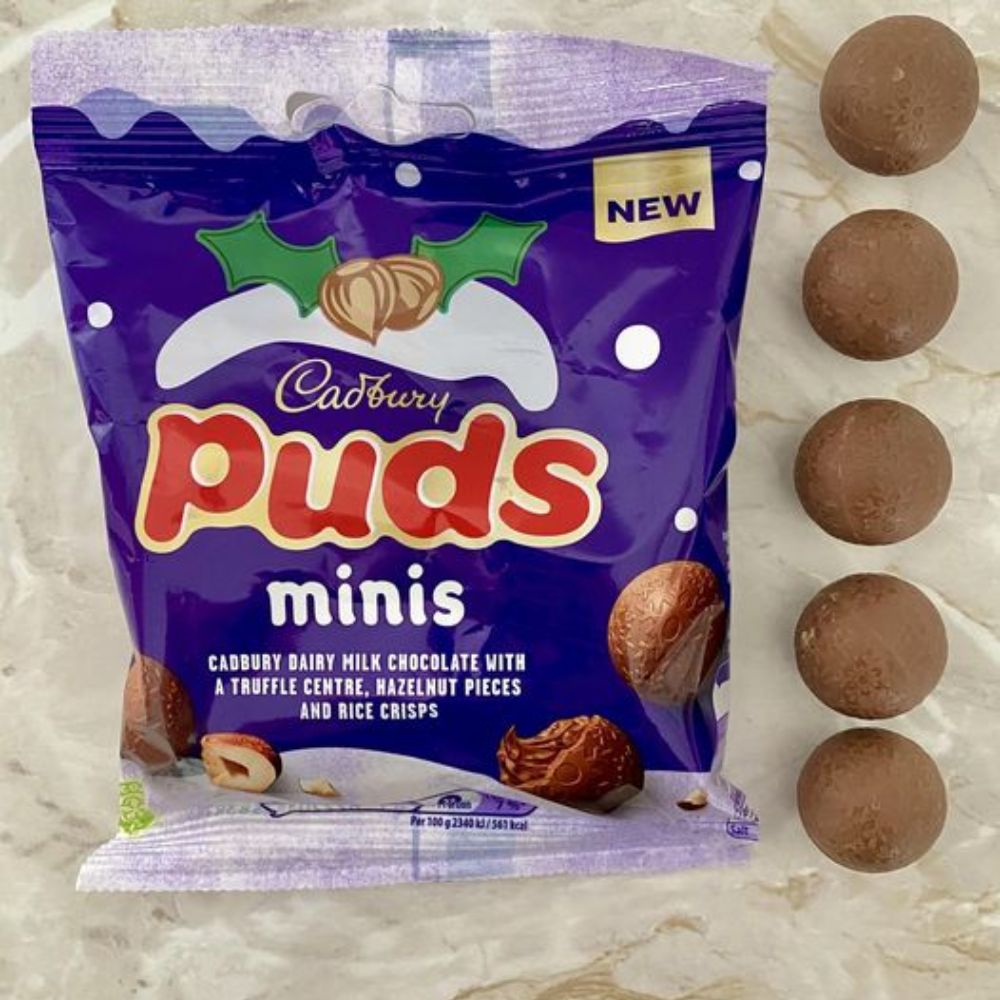 C'bury Puds Minis Clipstrip Chocolate Bag 73g
