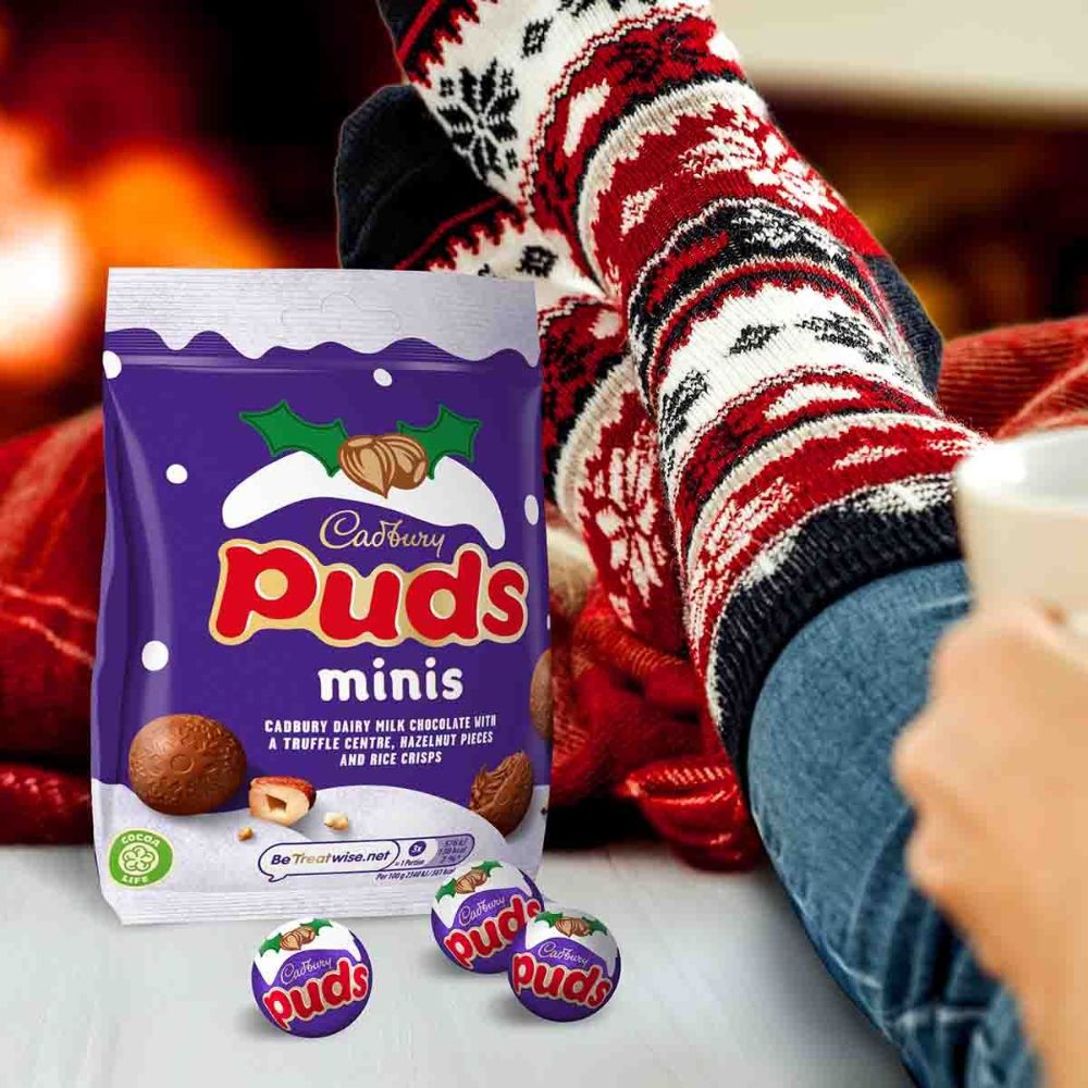 C'bury Puds Minis Clipstrip Chocolate Bag 73g