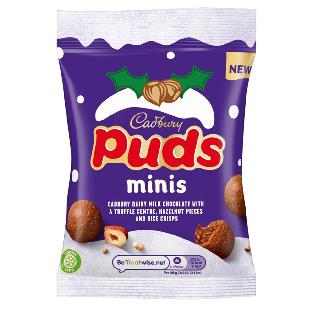 Cadbury Puds Minis Clipstrip Chocolate Bag 73g