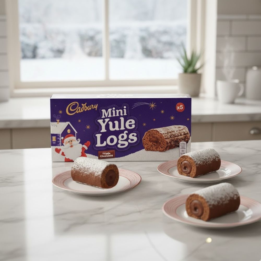 C'bury Mini Yule Logs Chocolate 5pk 110g