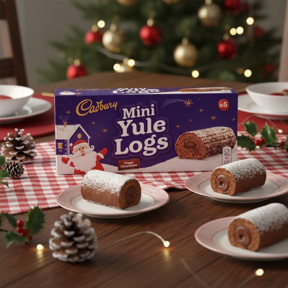 C'bury Mini Yule Logs Chocolate 5pk 110g