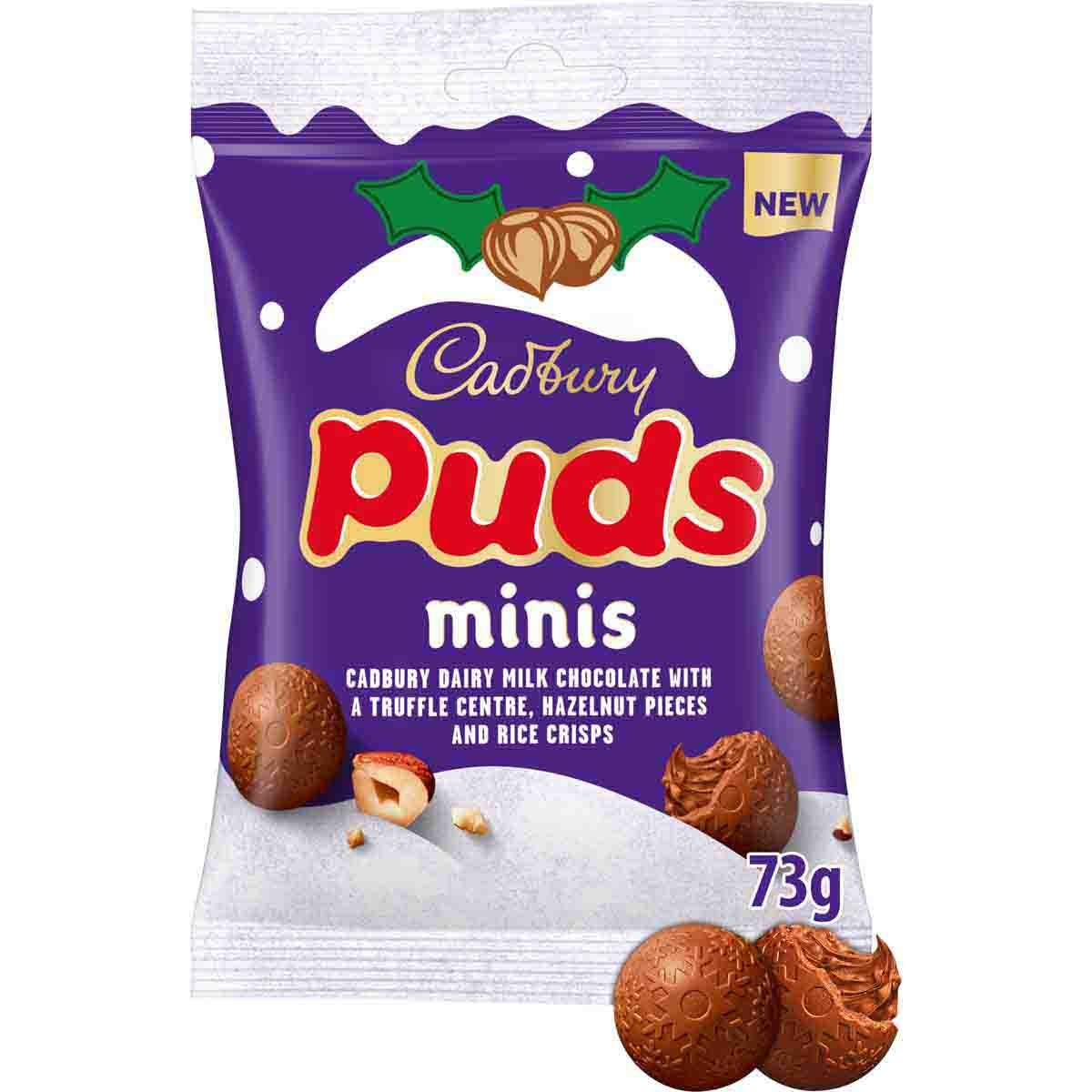 Cadbury Mini Puds Chocolate Bag 73g