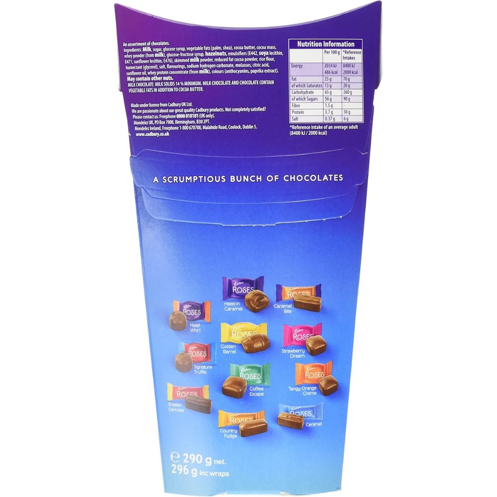 C'bury Roses Carton Chocolate 290g