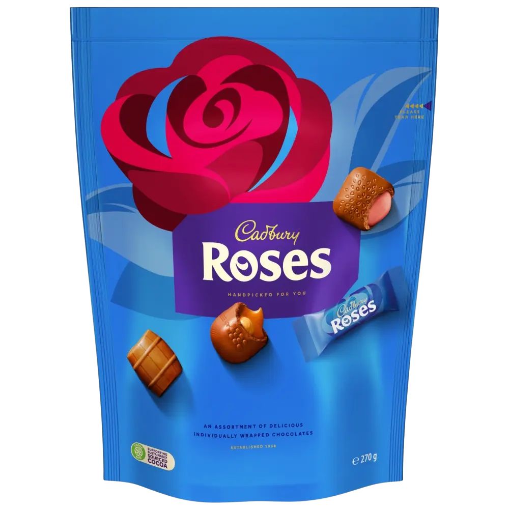 C'bury Roses Chocolate Pouch 270g