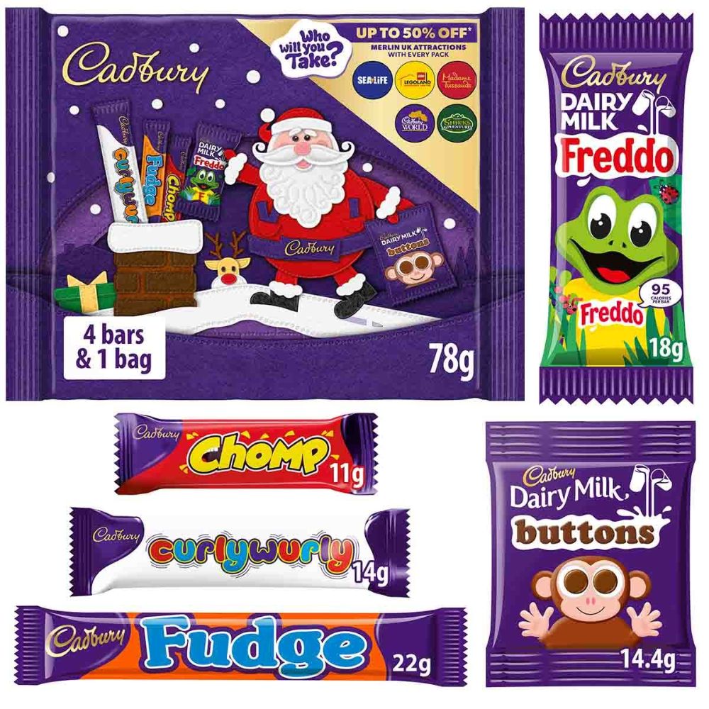 C'bury Chocolate Small Santa Selection Box 78g