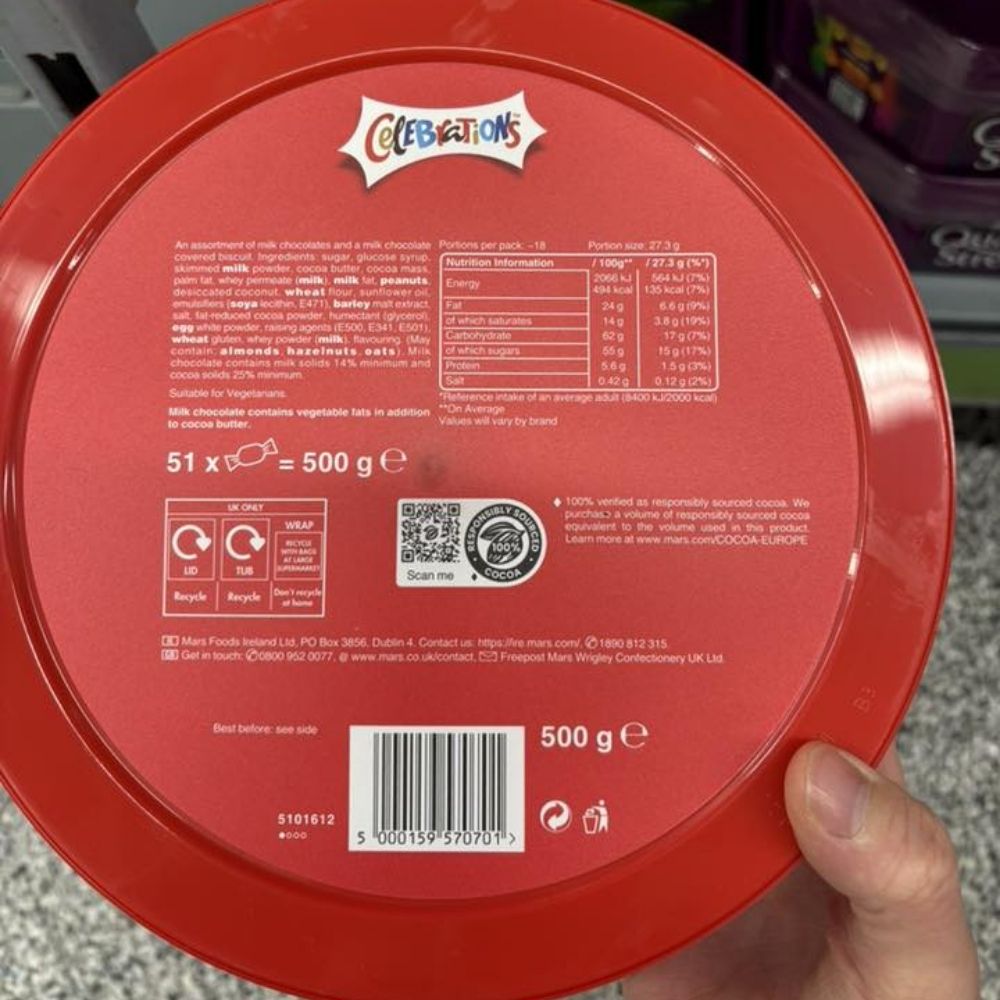 Celebrations Chocolate Tub 500g