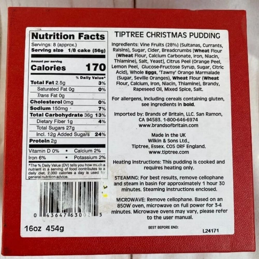 Tiptree Christmas Pudding Earthenware Pot 454g