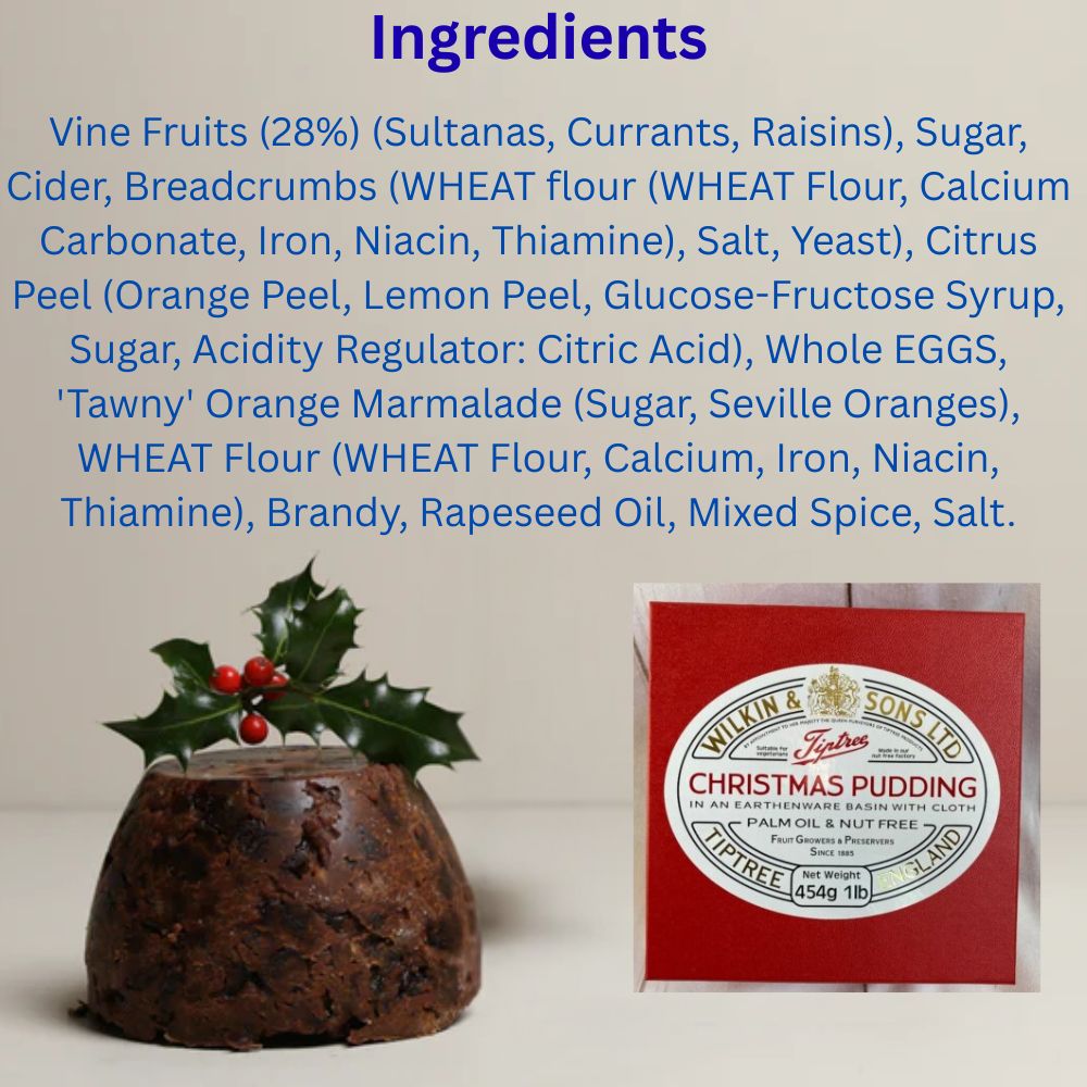 Tiptree Christmas Pudding Earthenware Pot 454g