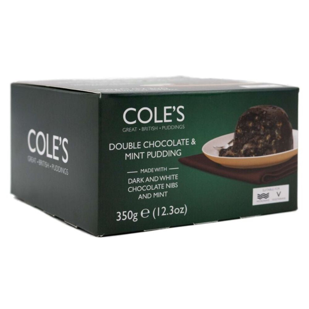 Cole's Puddings Double Chocolate & Mint Pudding 350g