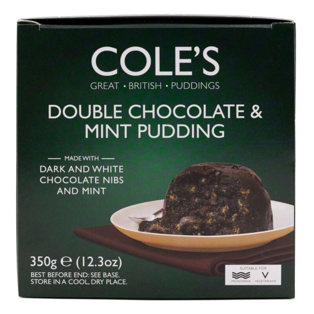 Cole's Puddings Double Chocolate & Mint Pudding 350g