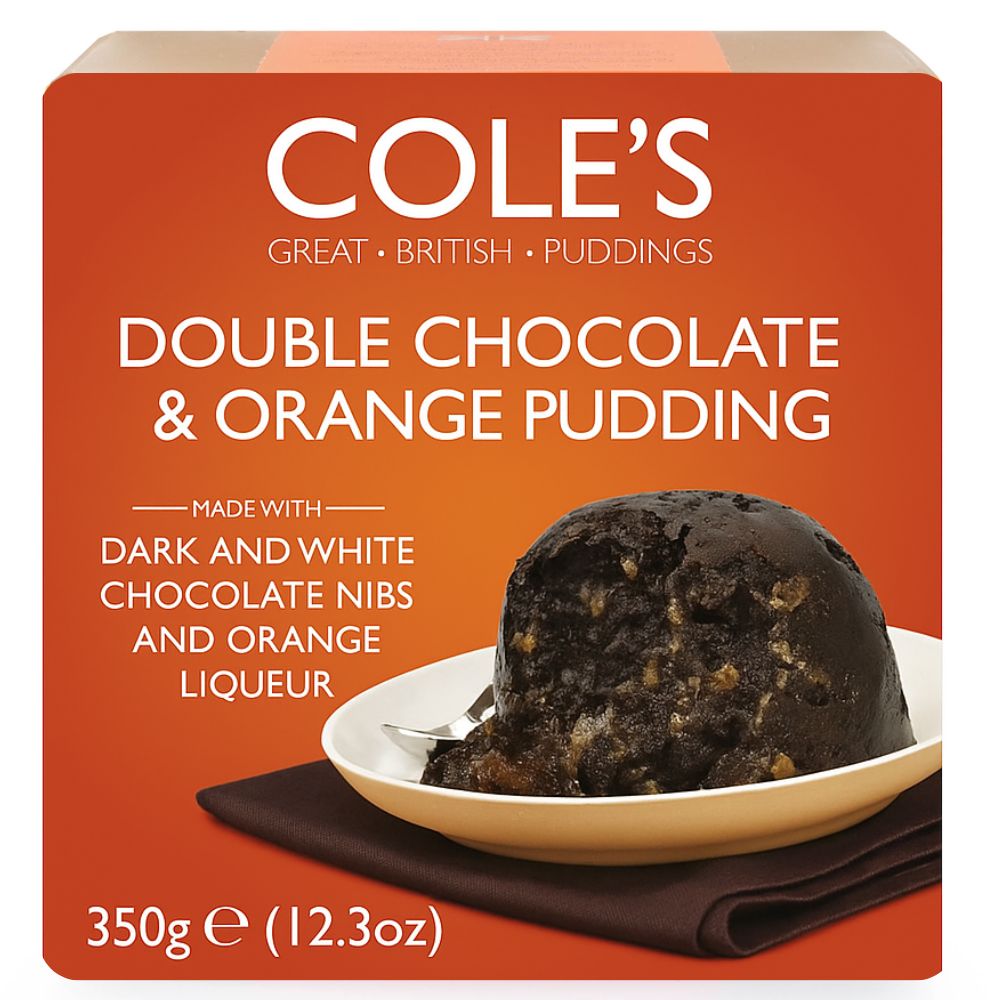 Cole's Puddings Double Chocolate & Orange Pudding 350g
