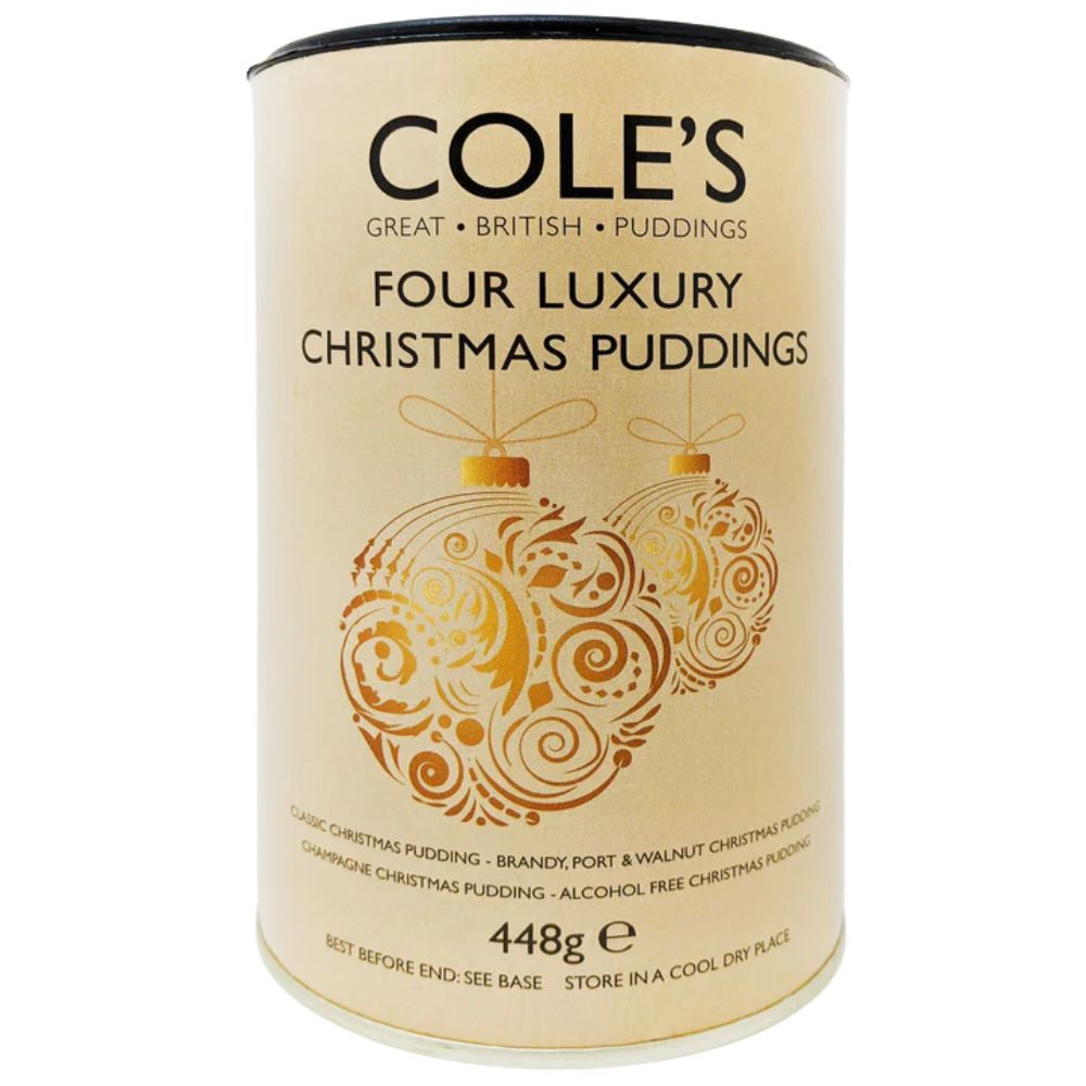 Cole's Puddings Luxury Christmas Puddings 4pk 448g