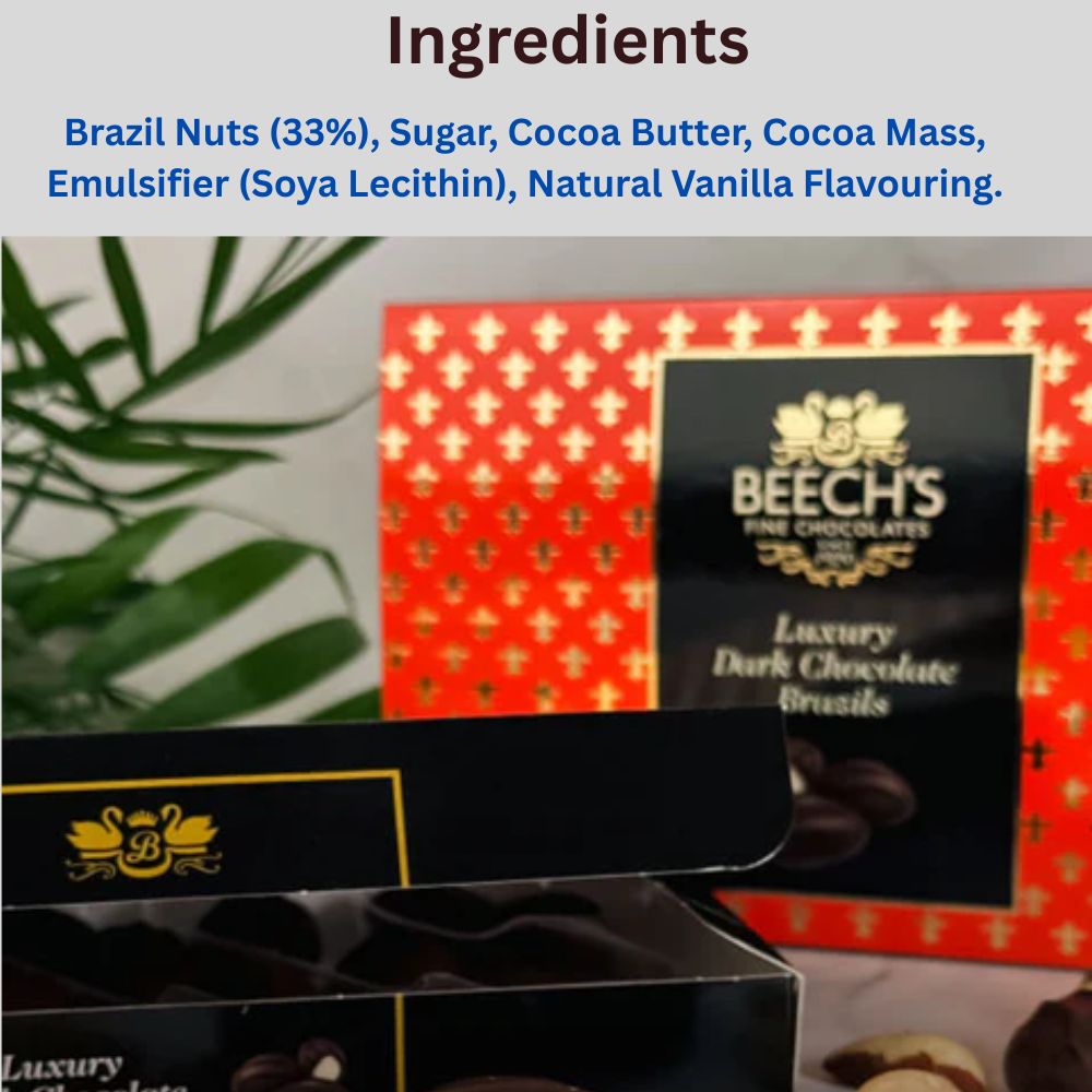 Beech's Chocolate Luxury Dark Chocolate Brazils 90g