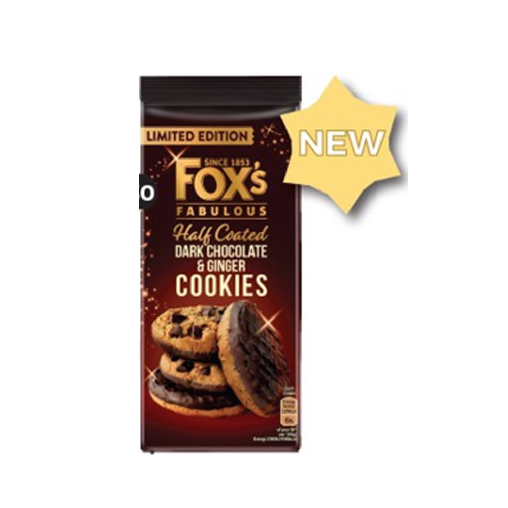 Fox's Fabulous Cookies Dark Chocolate & Ginger 175g