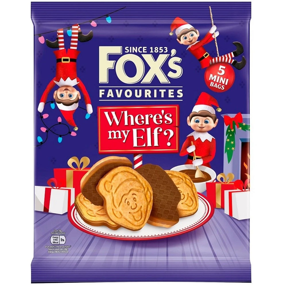 Fox's Favourites Where'S My Elf? Biscuit 100g