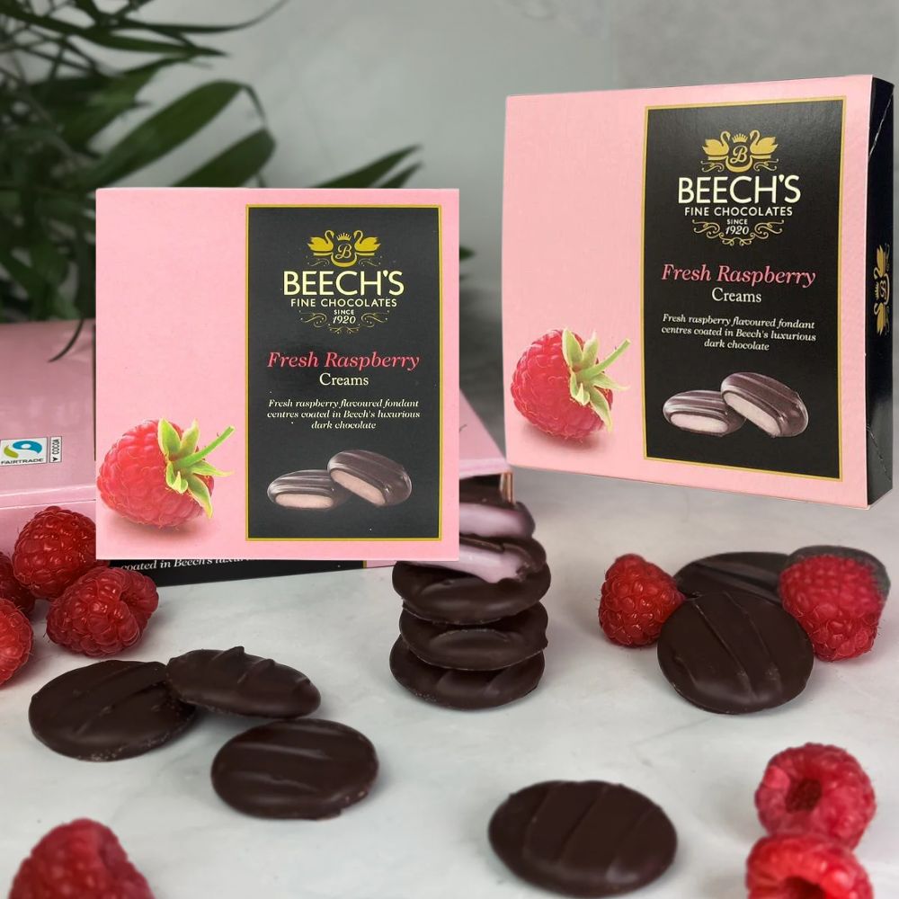 Beech's Fine Chocolate Fresh Raspberry Creams 90g