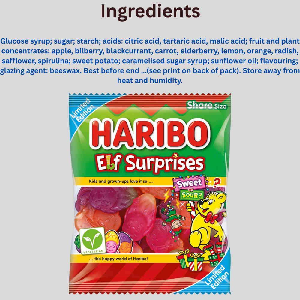 Haribo Elf Buddies Sweets 60g