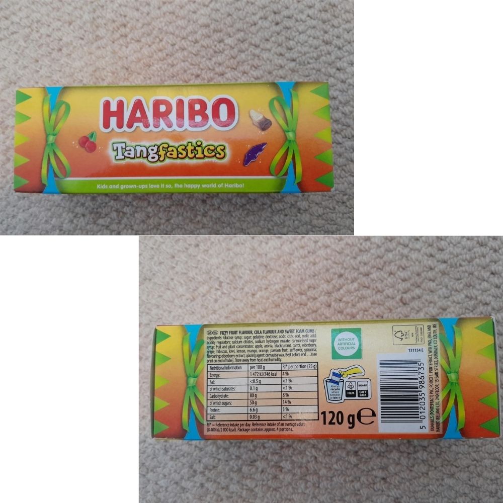 Haribo Tangfastics Tube Sweets 120g