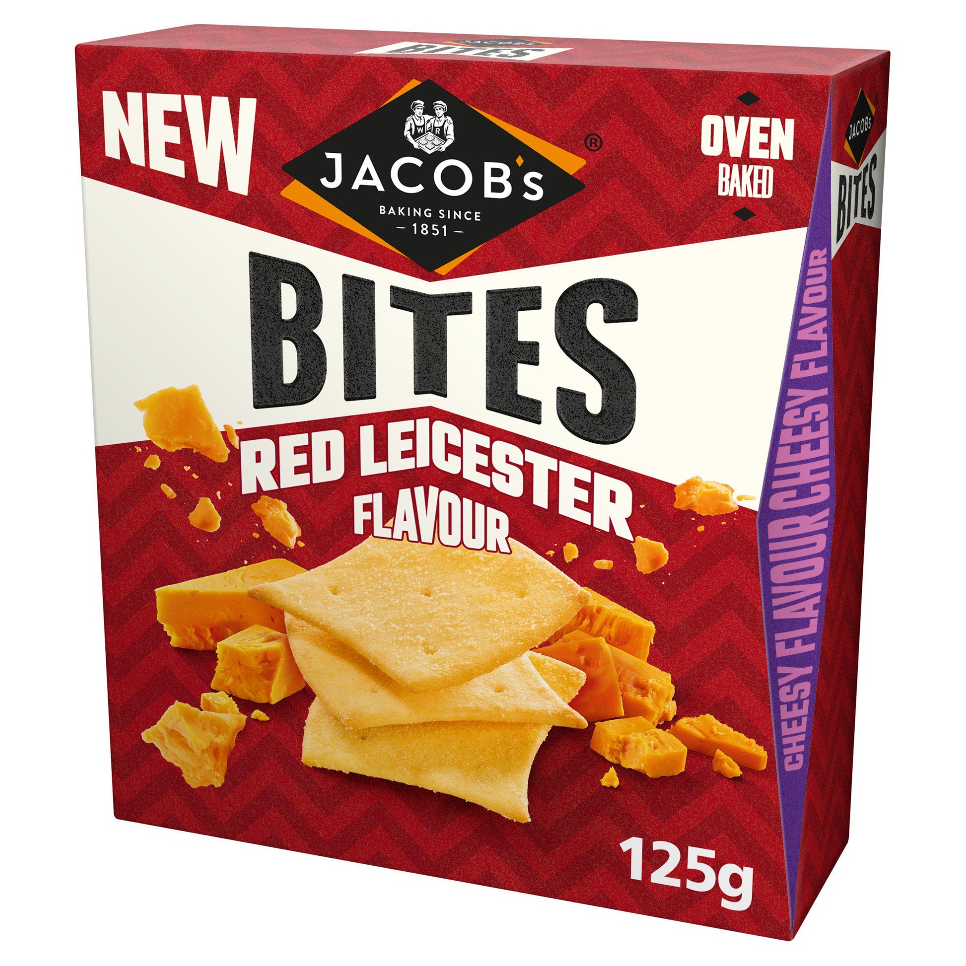Jacob's Red Leicester Flavour Bites 125g