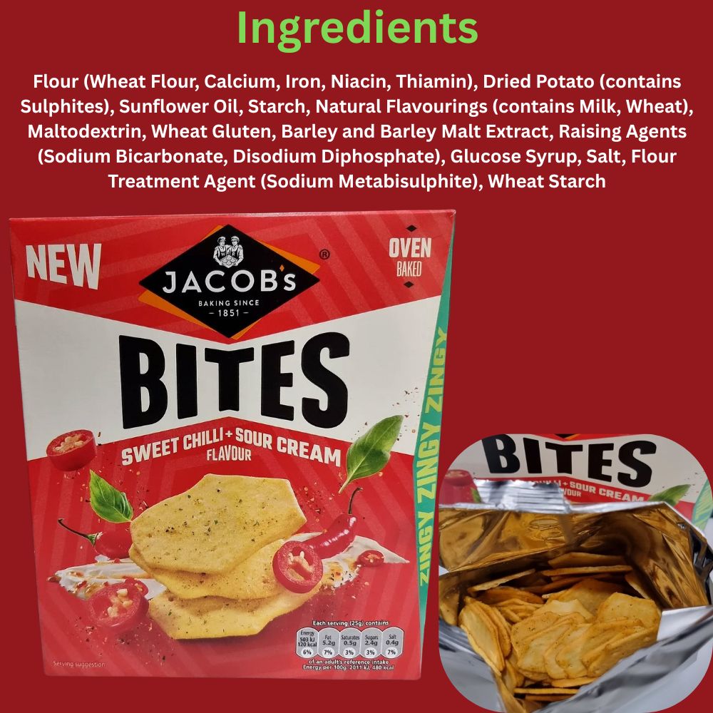 Jacob's Bites Sweet Chilli & Sour Cream 125g