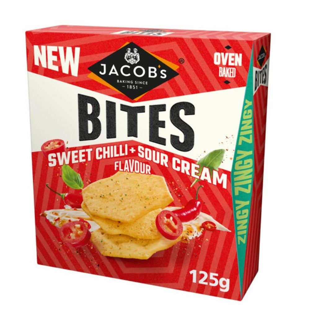 Jacob's Bites Sweet Chilli & Sour Cream 125g