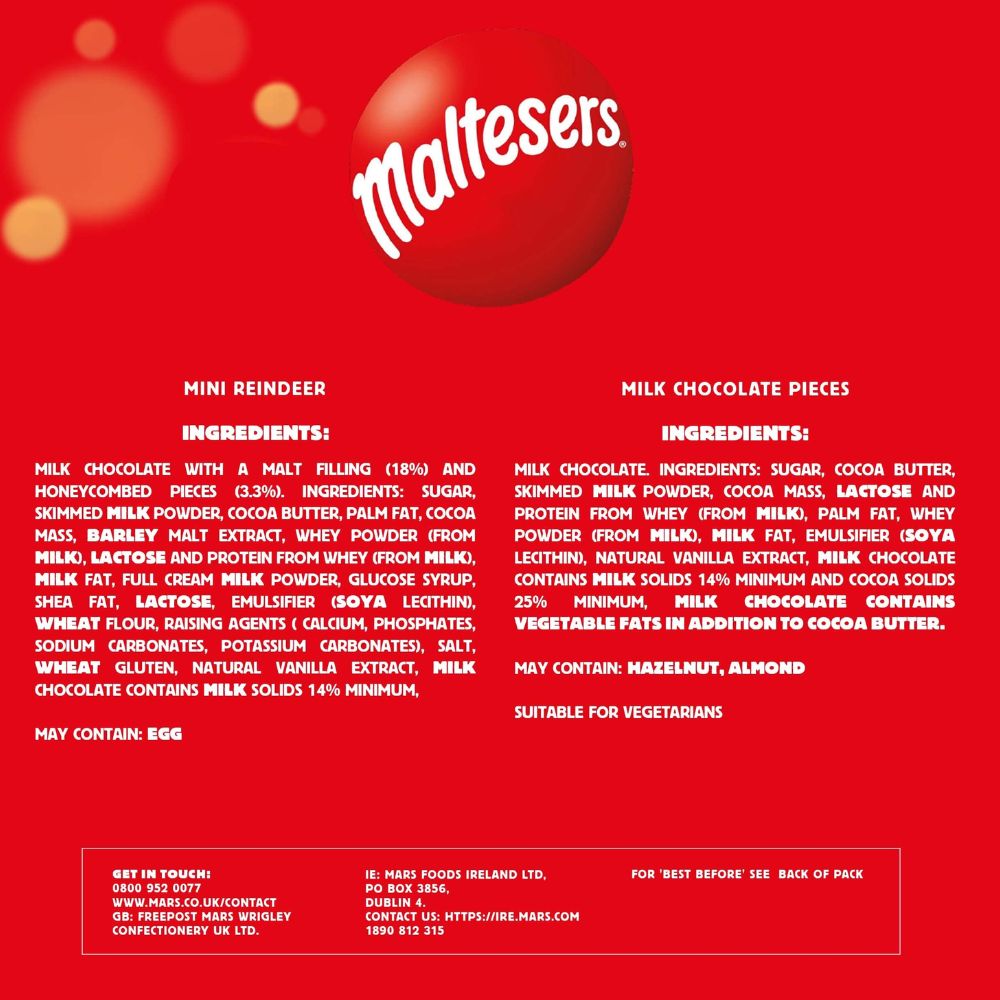 M'ltesers Mini Reindeer Advent Calendar 108g