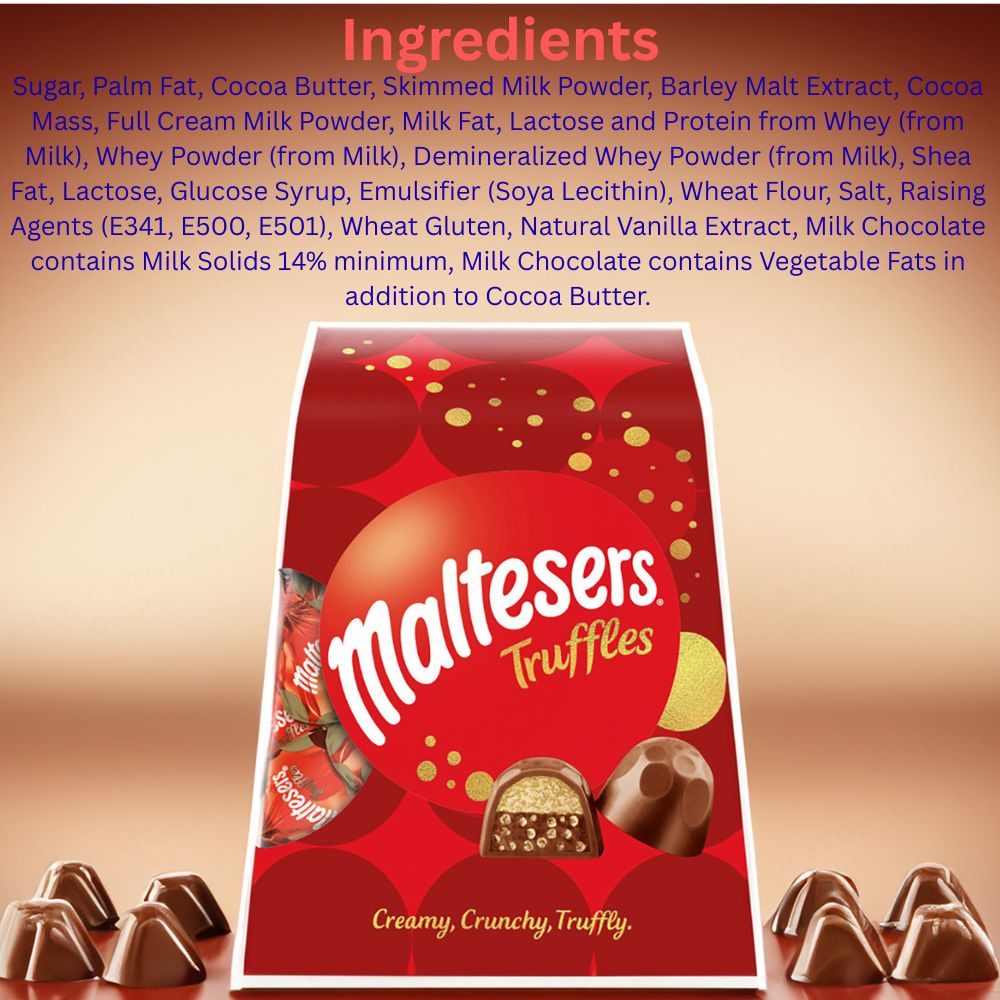 M'ltesers Truffles Milk Chocolate Medium Gift Box 200g