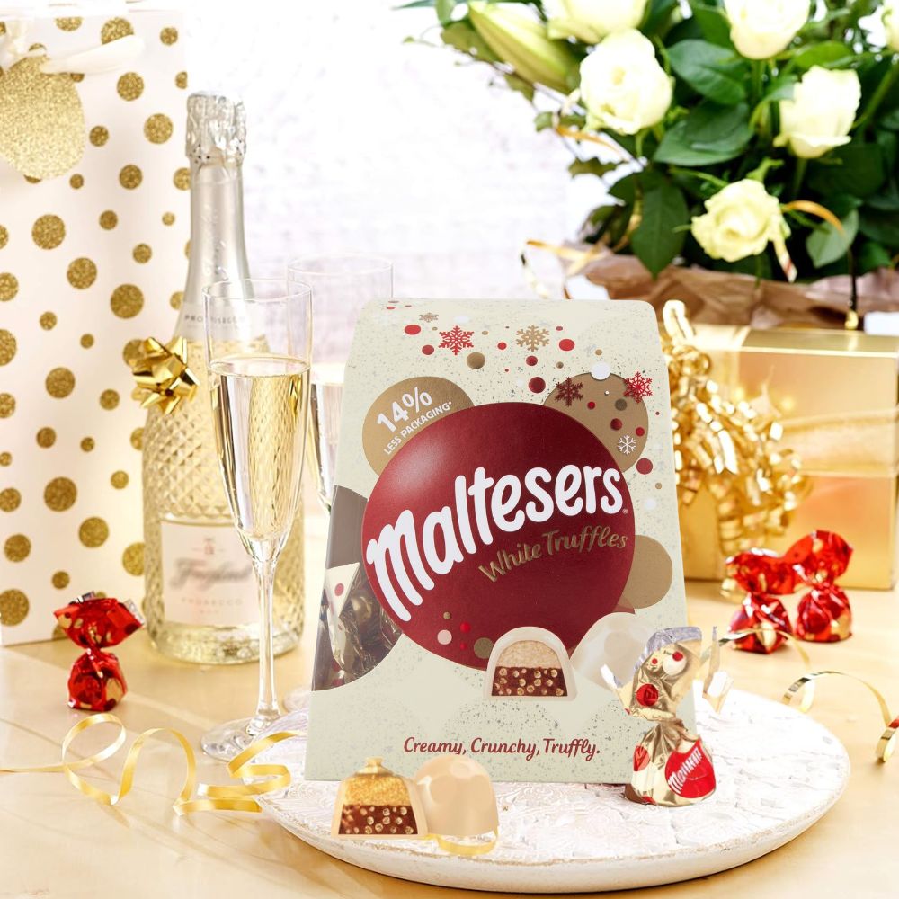 M'ltesers White Truffles Chocolate Medium Gift Box 200g