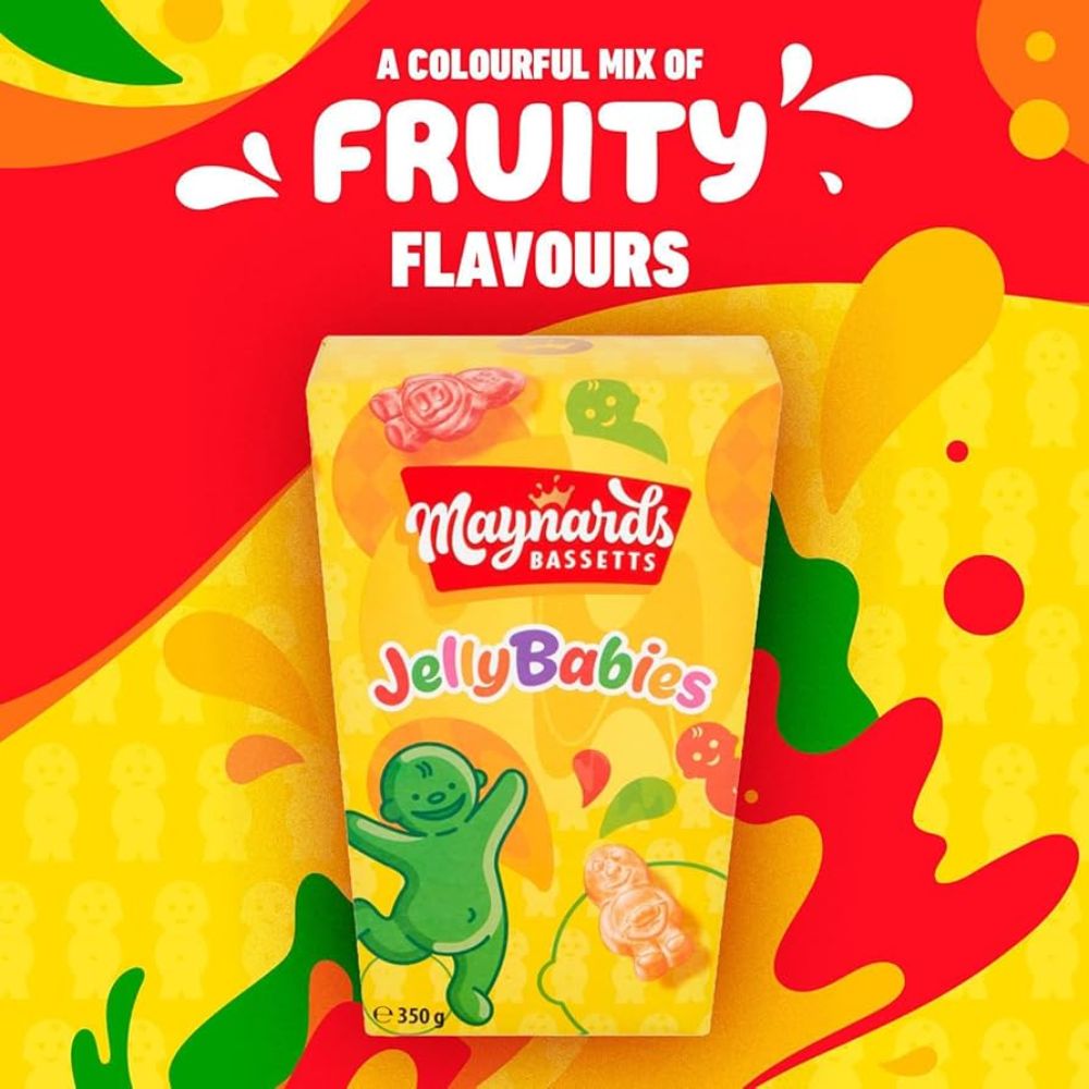 Maynards Bassetts Jelly Babies Sweets Carton 350g