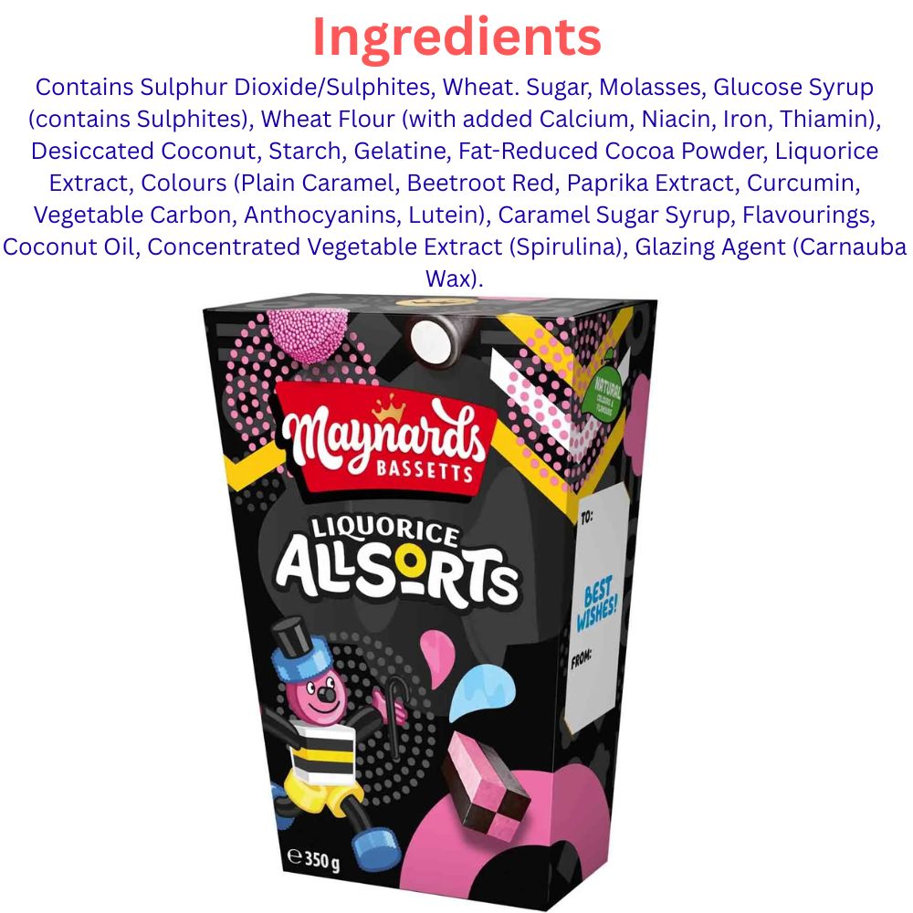 Maynards Bassetts Liquorice Allsorts Carton 350g