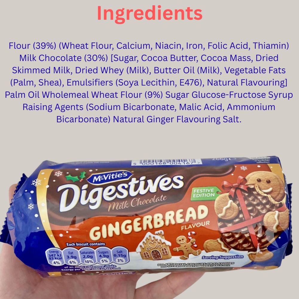 McVitie's Gingerbread Chocolate Digestives 266g