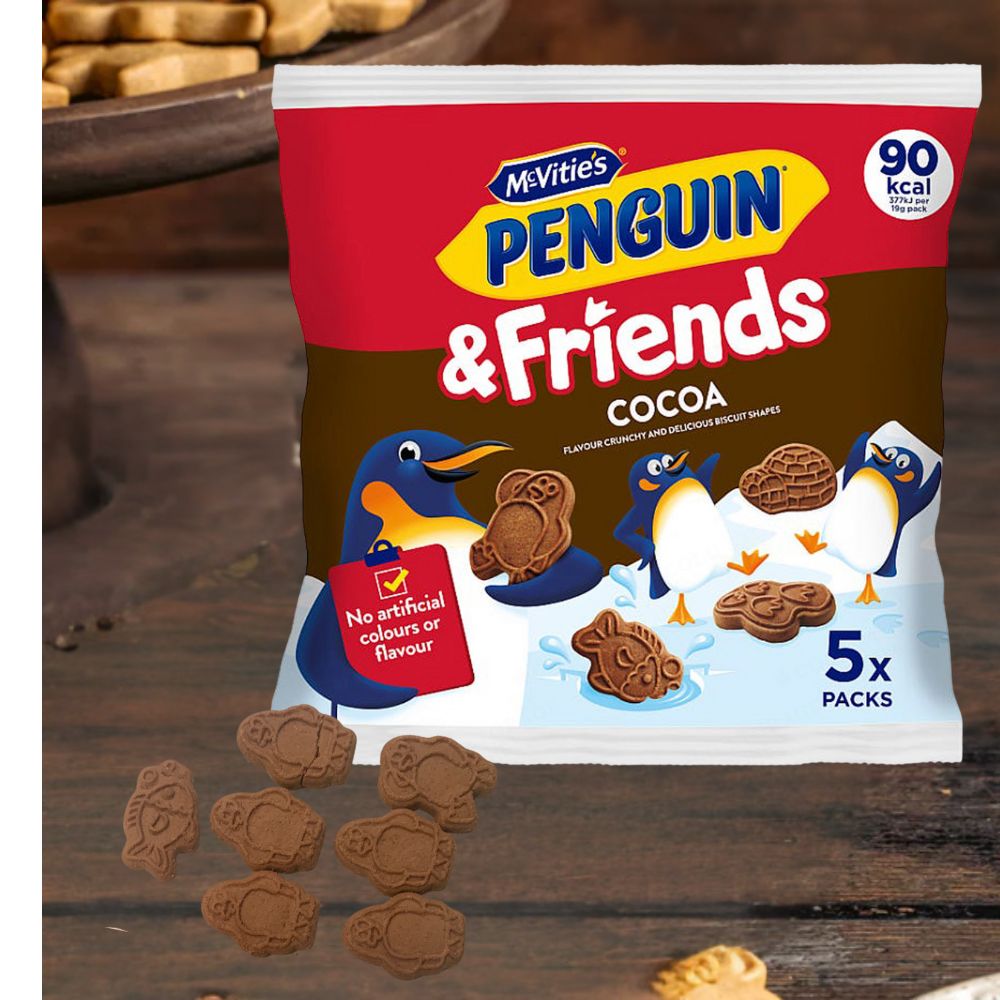 McVitie's Penguin & Friends Cocoa 5pk (5X20) 100g