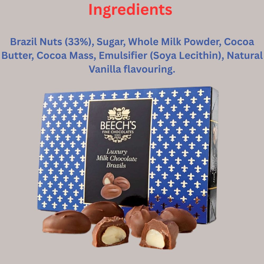 Beech's Milk Chocolate Brazils 90g