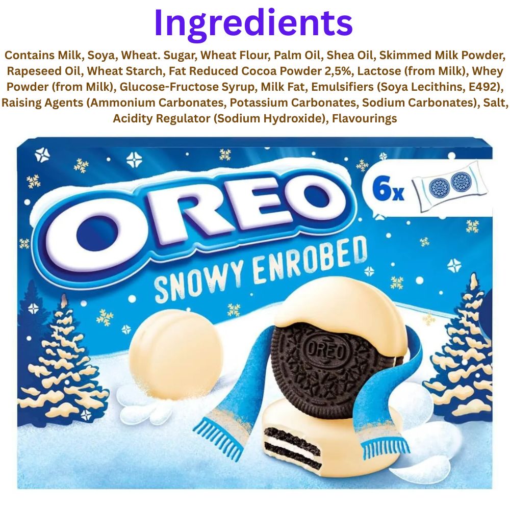 Oreo Snowy Enrobed Biscuit (6pk) 246g