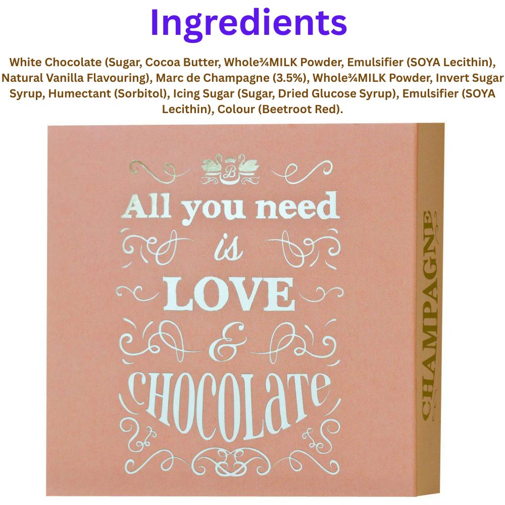 Beech's Fine Chocolates "All You Need" Pink Champagne Truffles 100g