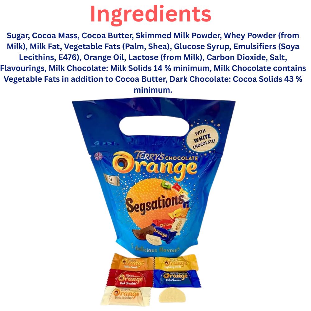 Terry's Orange Segsations Chocolate 300g