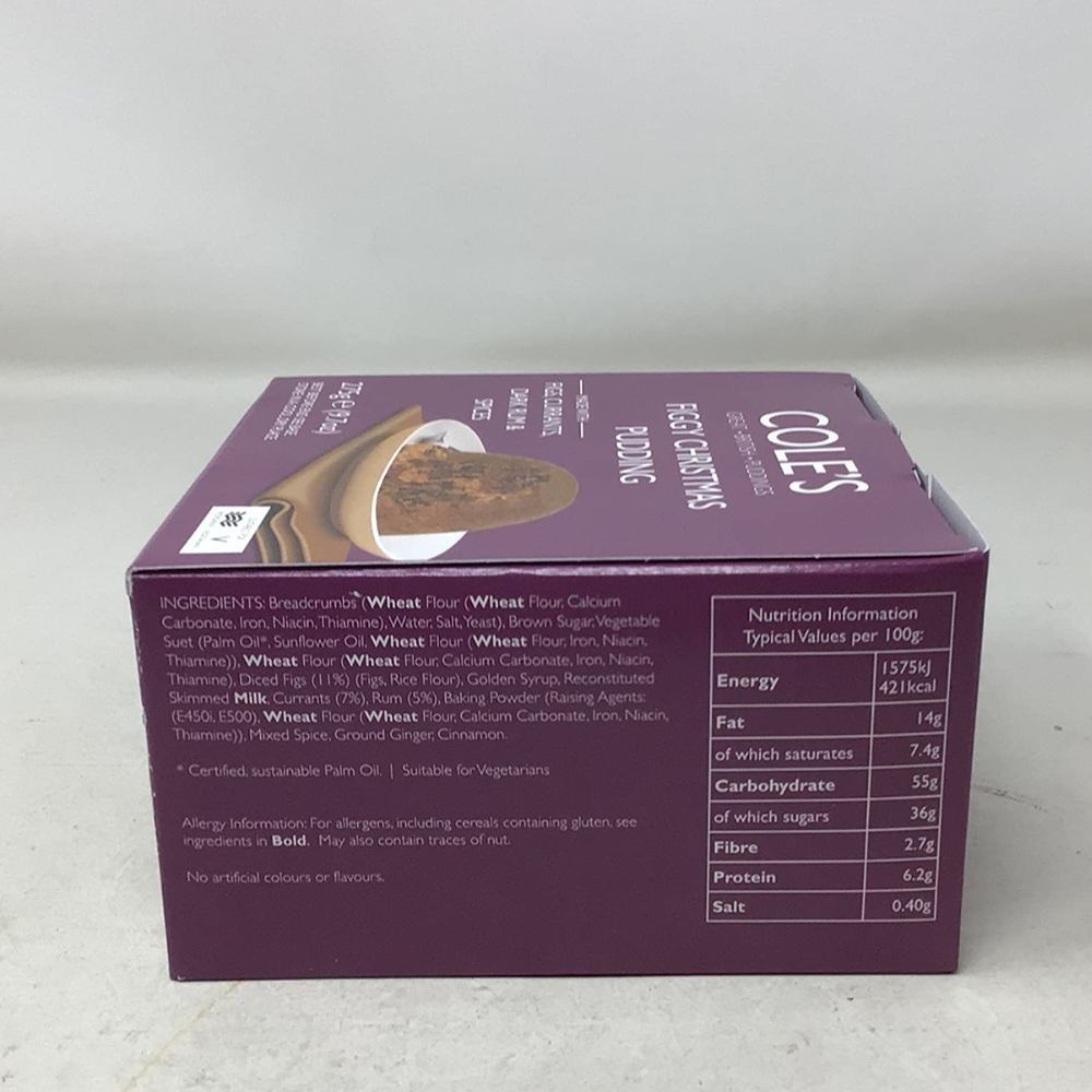 Cole's Figgy Christmas Pudding 275g