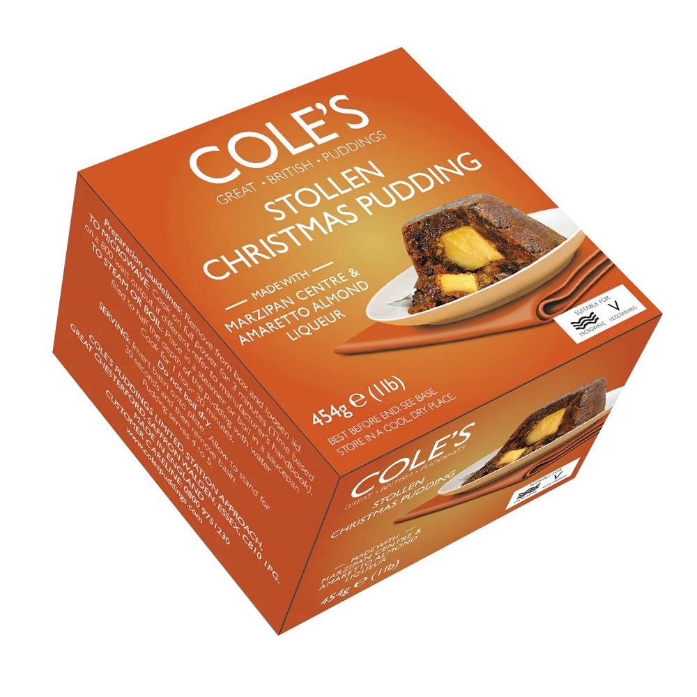 Cole's Stollen Christmas Pudding 454g