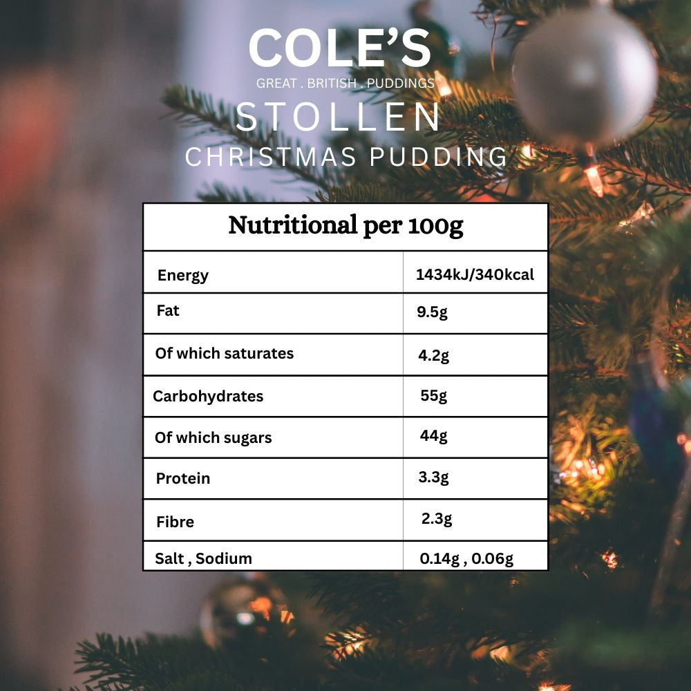Cole's Stollen Christmas Pudding 454g