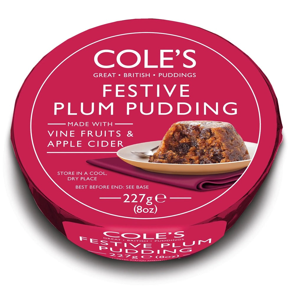 Cole's Festive Plum Pudding 227g