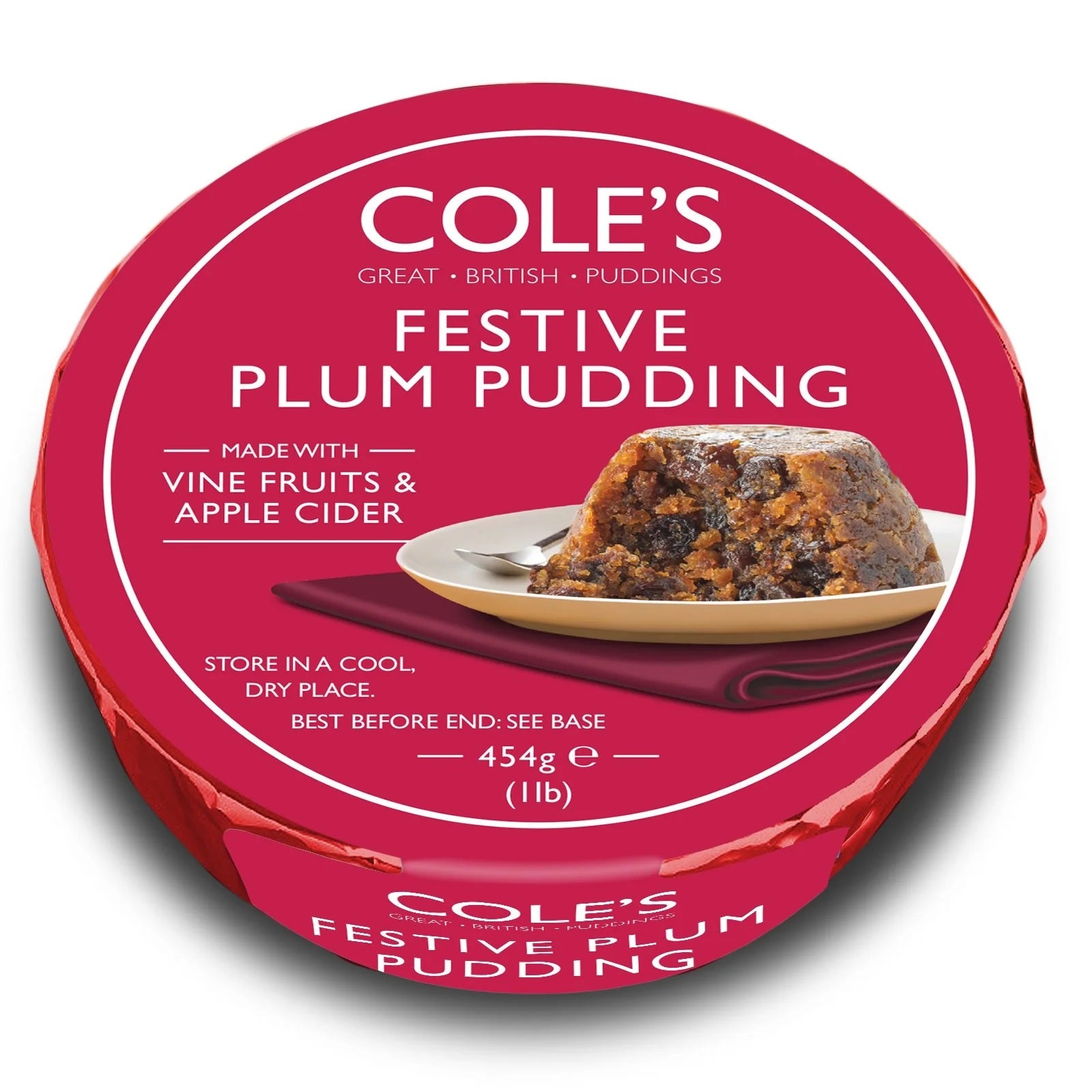 Cole's Festive Plum Pudding 454g