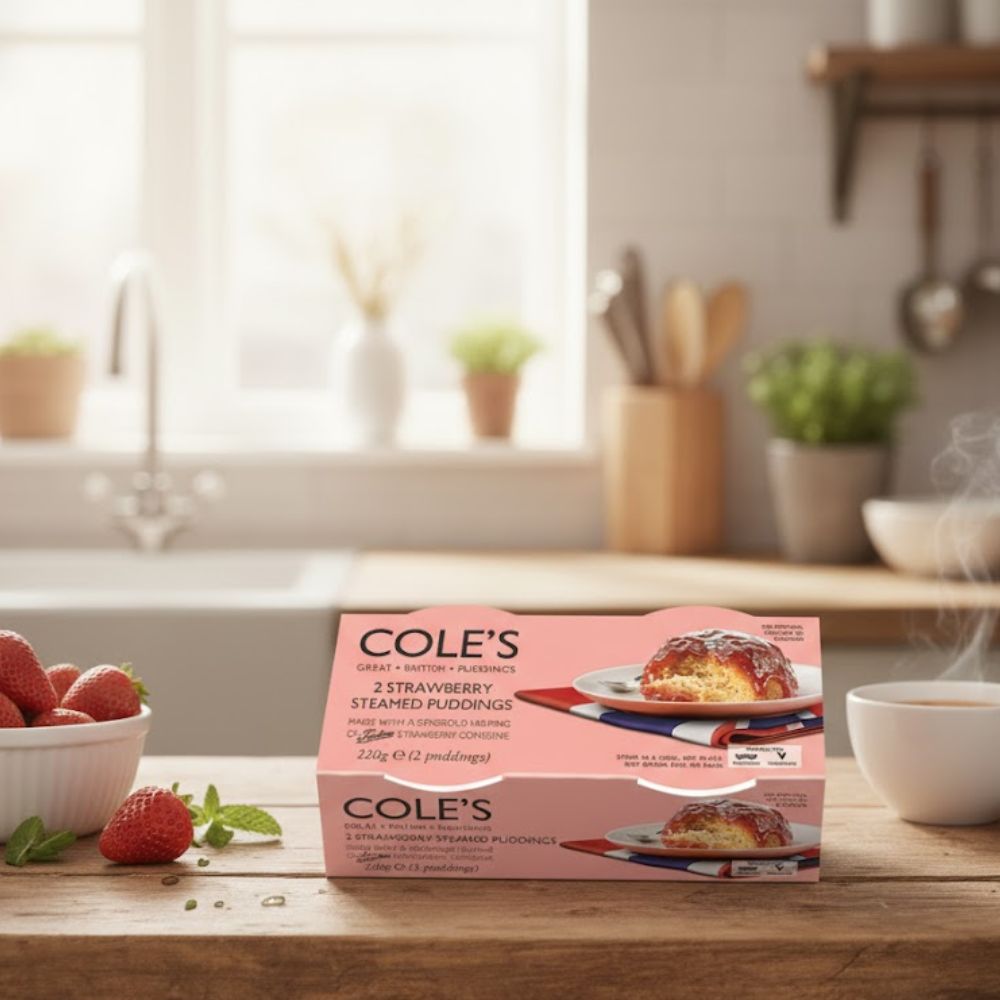Cole's Strawberry Steamed Pudding Twin Pack (2X110g) 220g