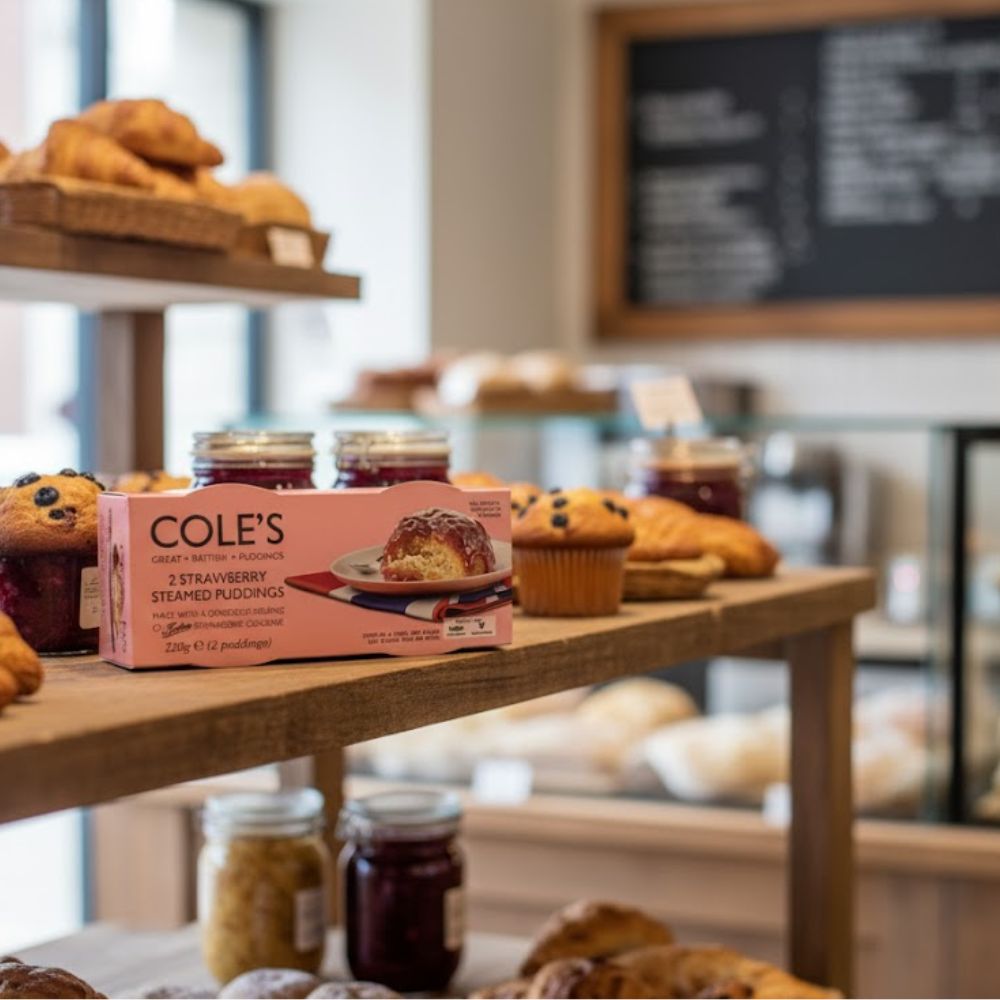 Cole's Strawberry Steamed Pudding Twin Pack (2X110g) 220g