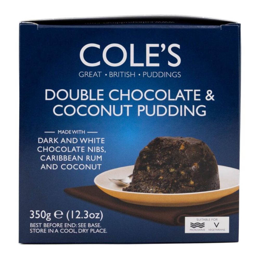 Cole's Double Chocolate And Coconut Pudding 350g
