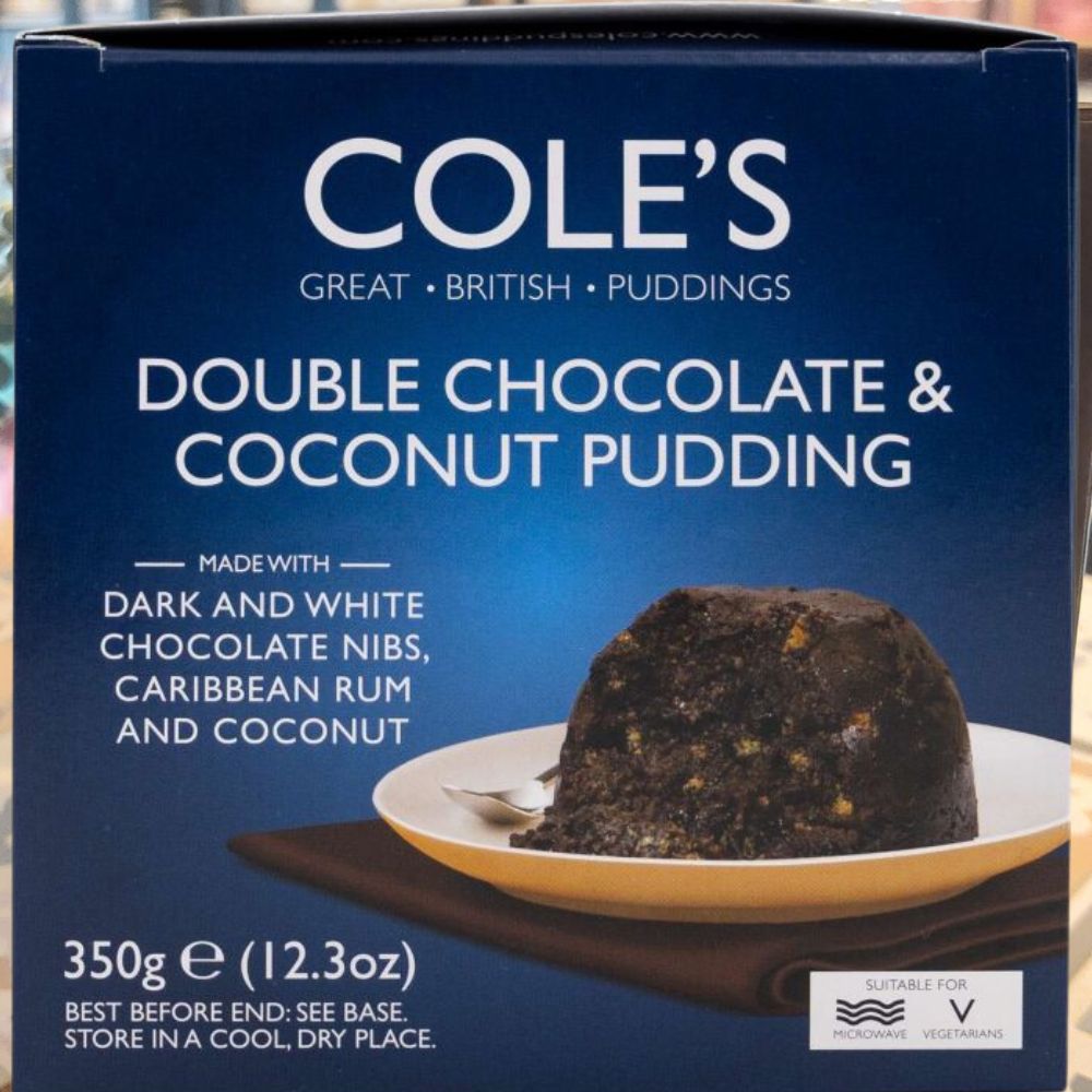 Cole's Double Chocolate And Coconut Pudding 350g